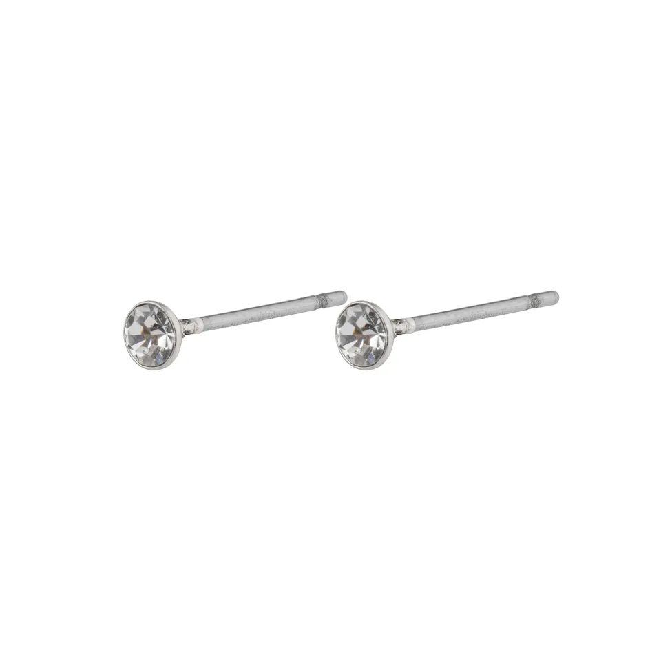 pilgrim-sylvie-ohrstecker-3-mm-silberplattiert-mit-kristall image 1