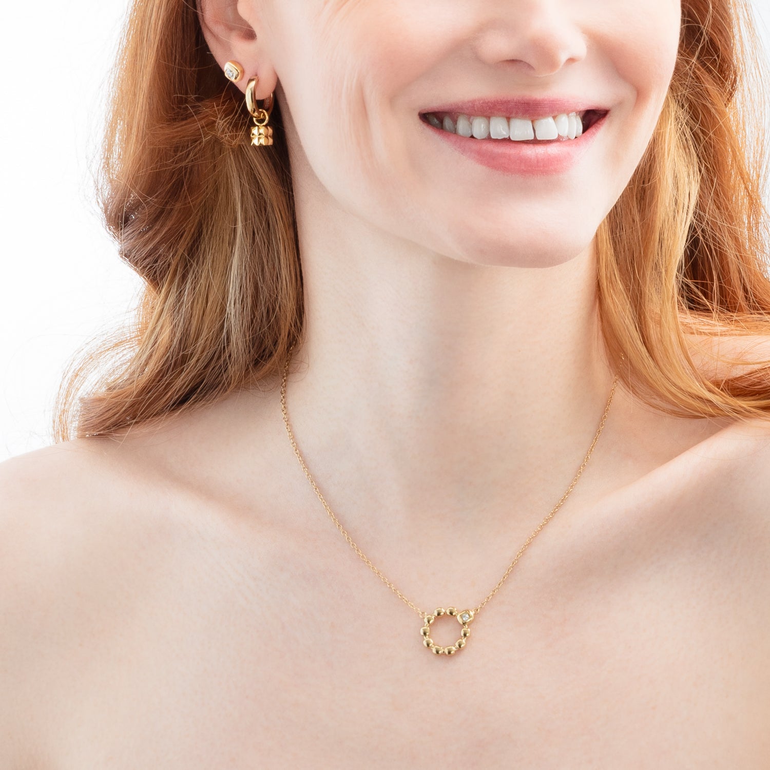 coeur-de-lion-ohrringe-creole-spikes-cube-gold image 2