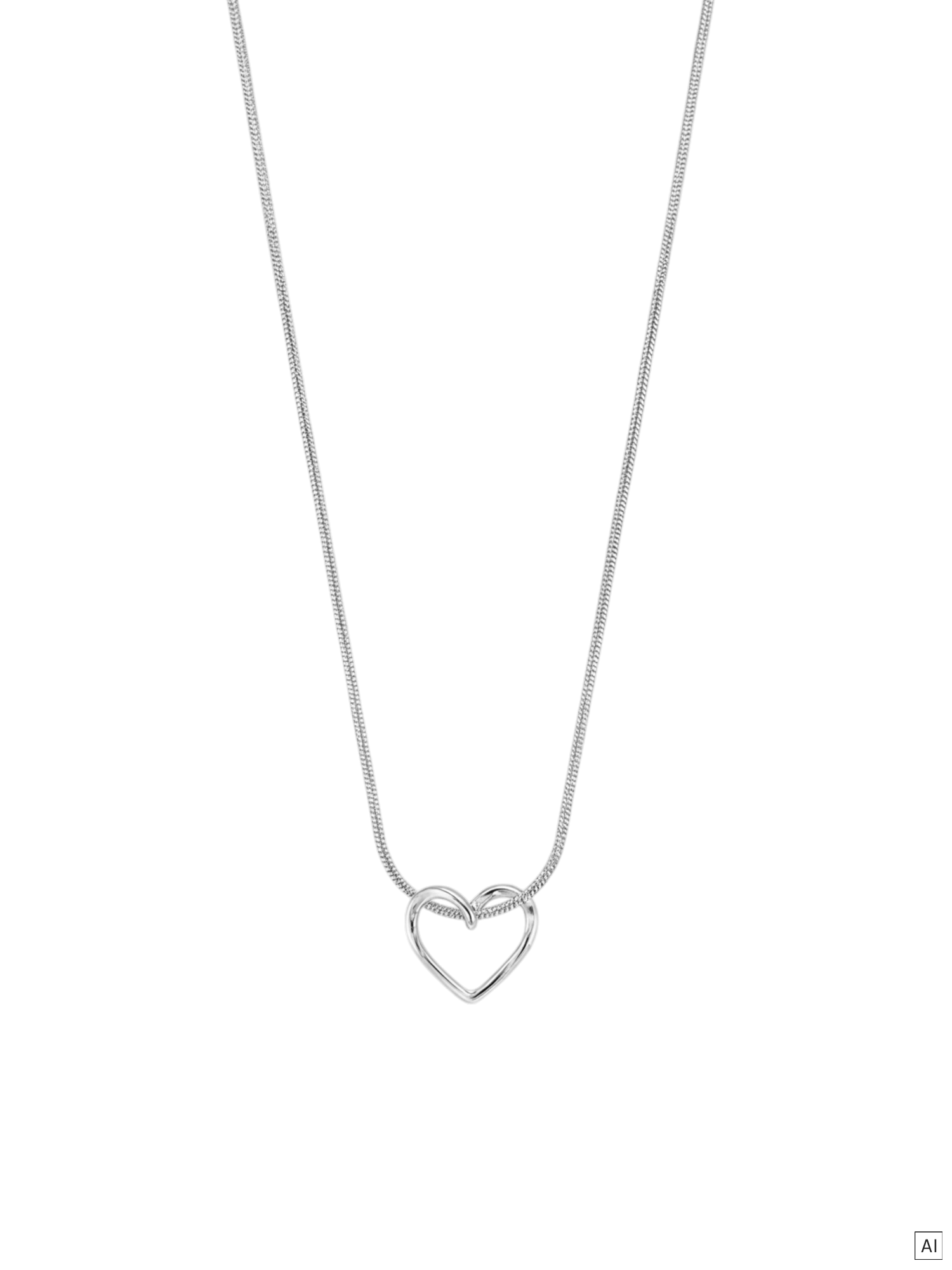 purelei-hearts-of-love-kette-schlangenkette-40-45-cm-mit-herzanh-nger image 4
