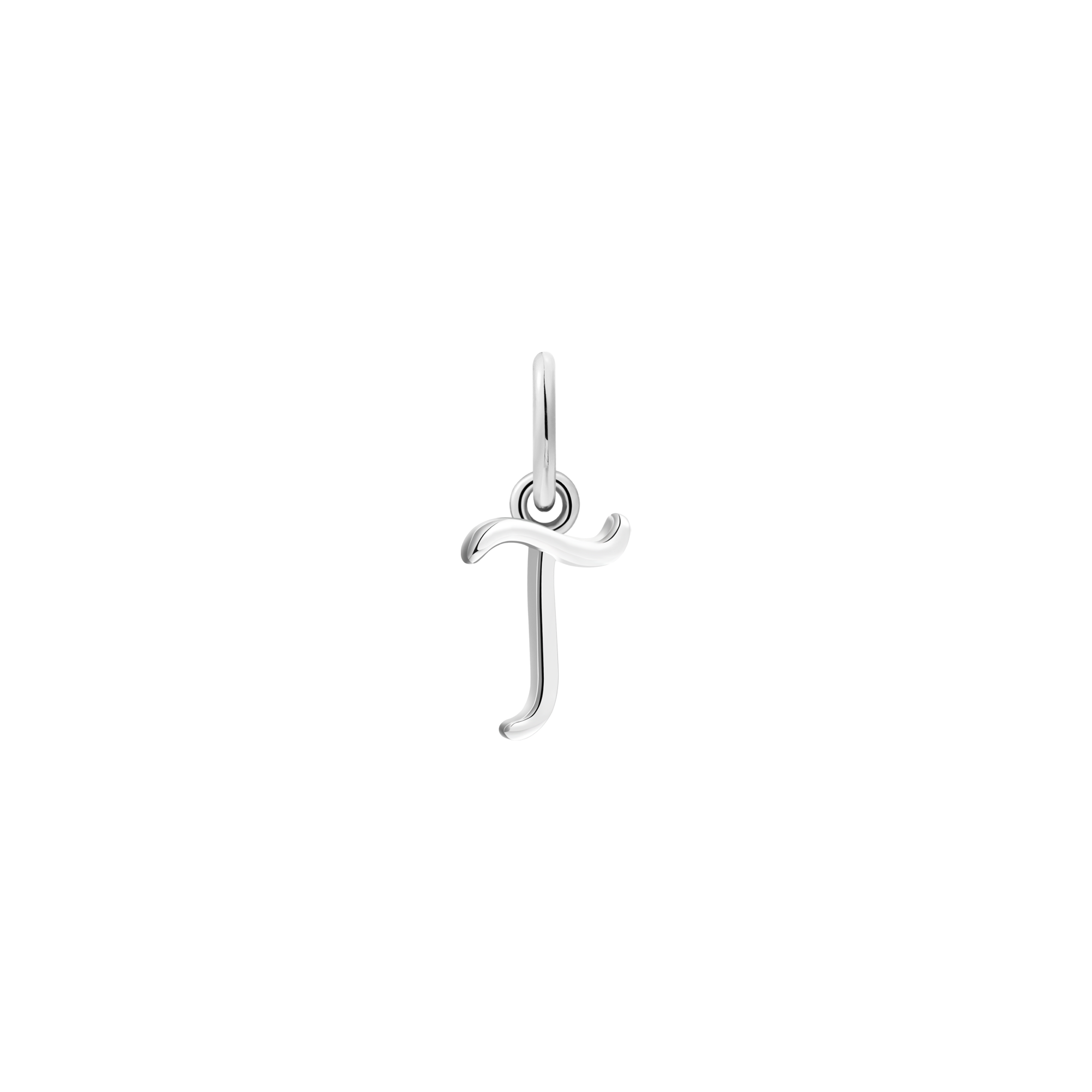 xenox-t-letter-italic-charm-925-sterlingsilber-rhodiniert image 1