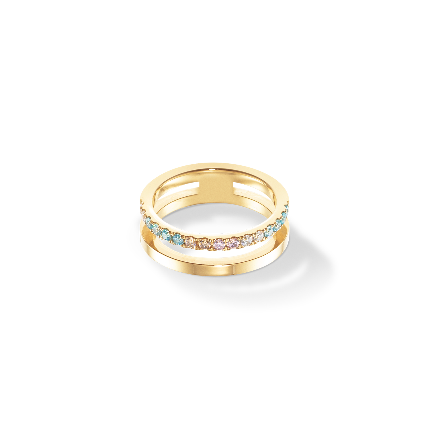 coeur-de-lion-ring-eternal-unity-gold-multicolor-pastell image 1