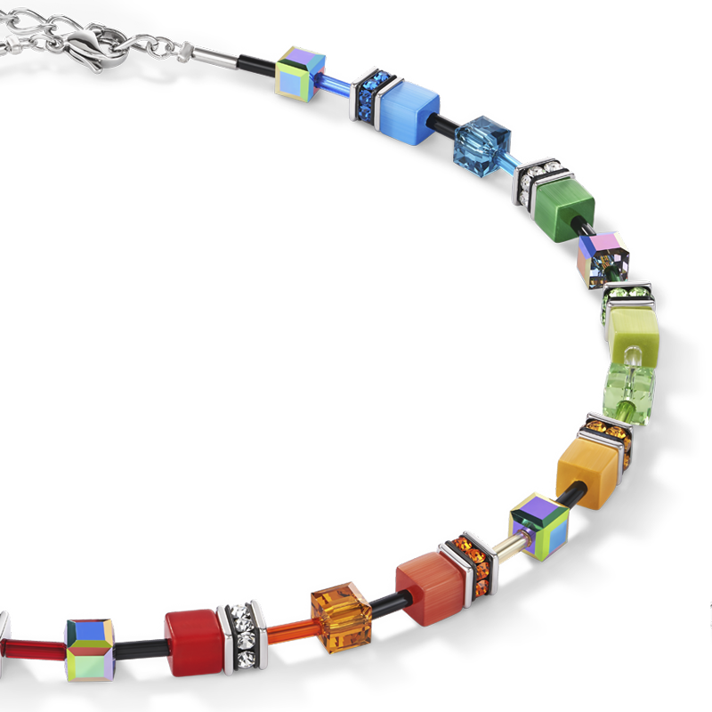 coeur-de-lion-geocube-halskette-multicolor-rainbow-handgefertigt image 2