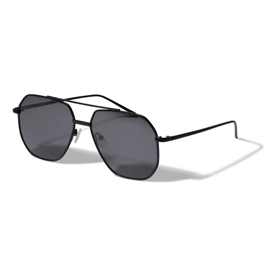 pilgrim-ana-sonnenbrille-schwarz-piloten-modell-metall image 1