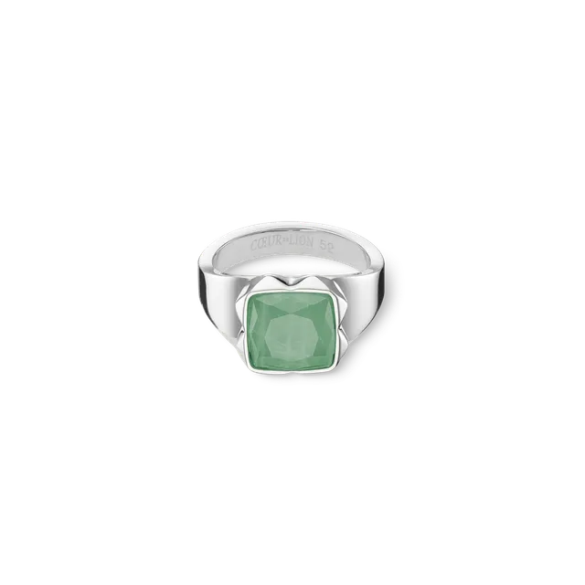 coeur-de-lion-ring-spikes-square-aventurin-silber-gr-n image 1