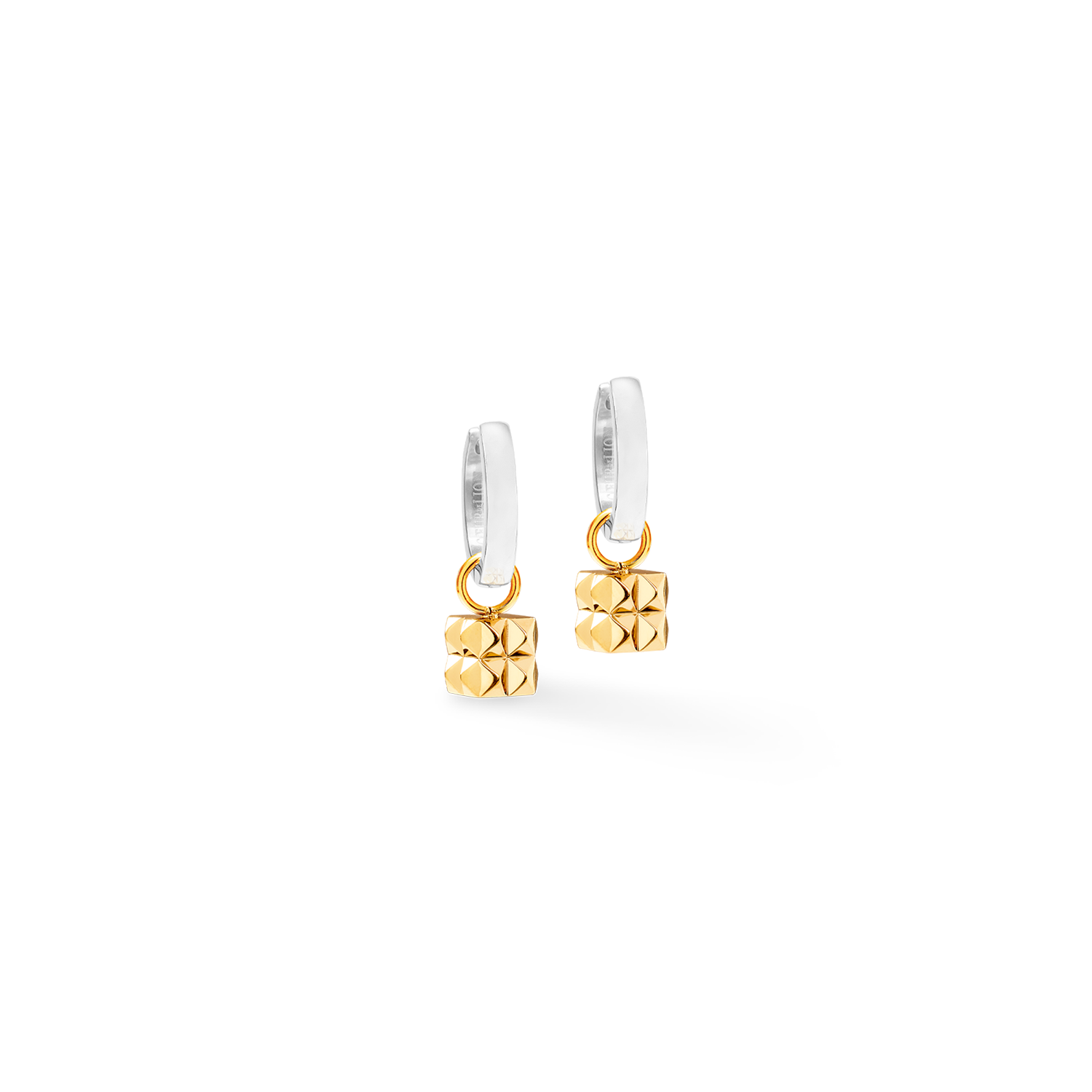 coeur-de-lion-ohrringe-creole-spikes-cube-silber-gold image 2