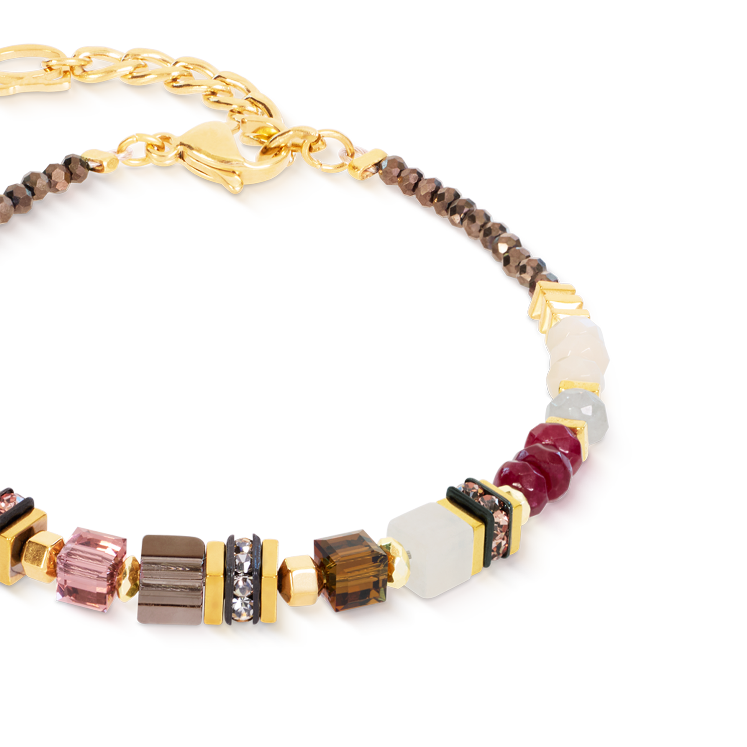 coeur-de-lion-geocube-precious-grace-armband-rose-smoke-17-5-cm image 2