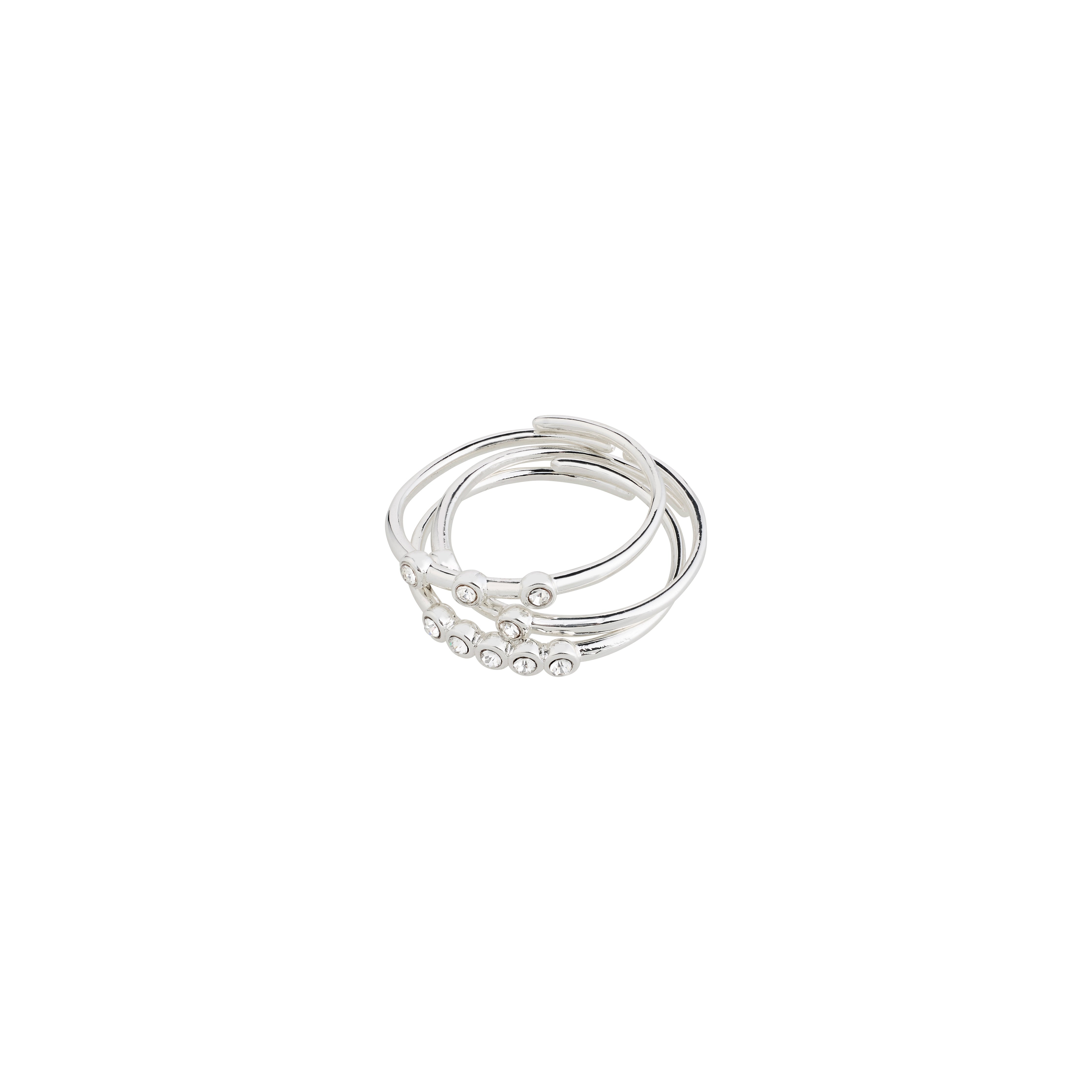 pilgrim-sloan-ringe-3-in-1-set-versilbert-mit-preciosa-kristallen image 1