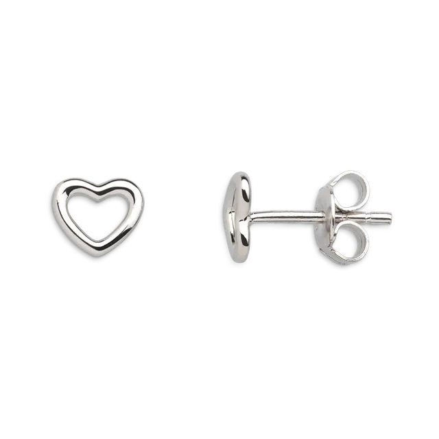 xenox-love-story-herz-ohrstecker-925-sterlingsilber-rhodiniert image 1