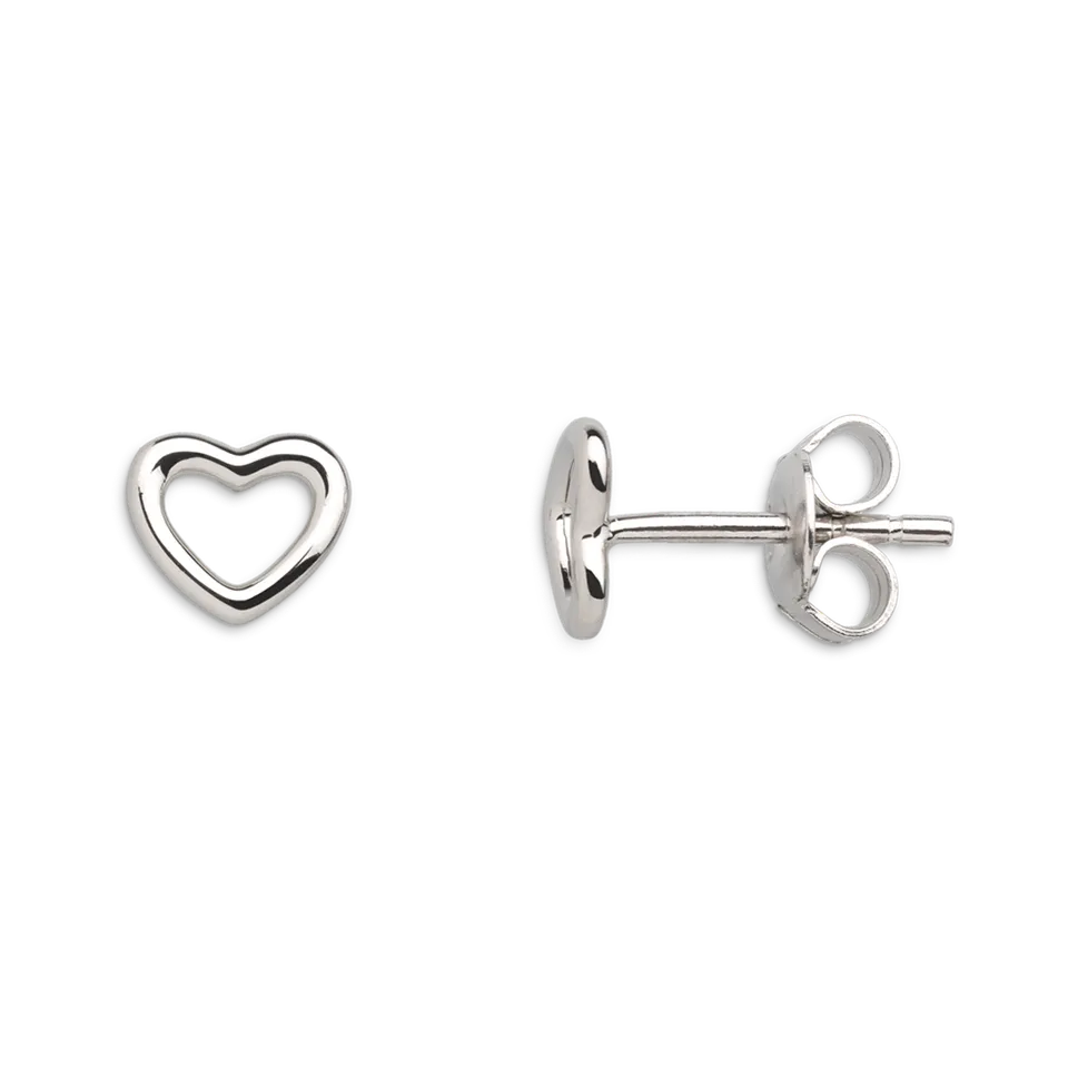 xenox-love-story-herz-ohrstecker-925-sterlingsilber-rhodiniert image 1