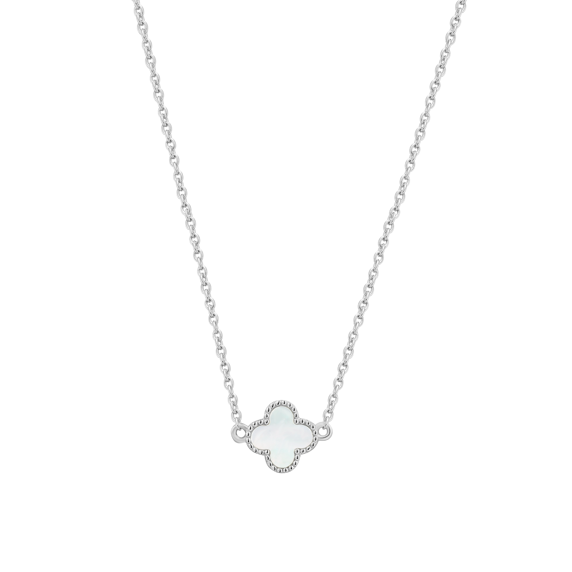 xenox-clover-halskette-925-sterlingsilber-rhodiniert-2 image 1