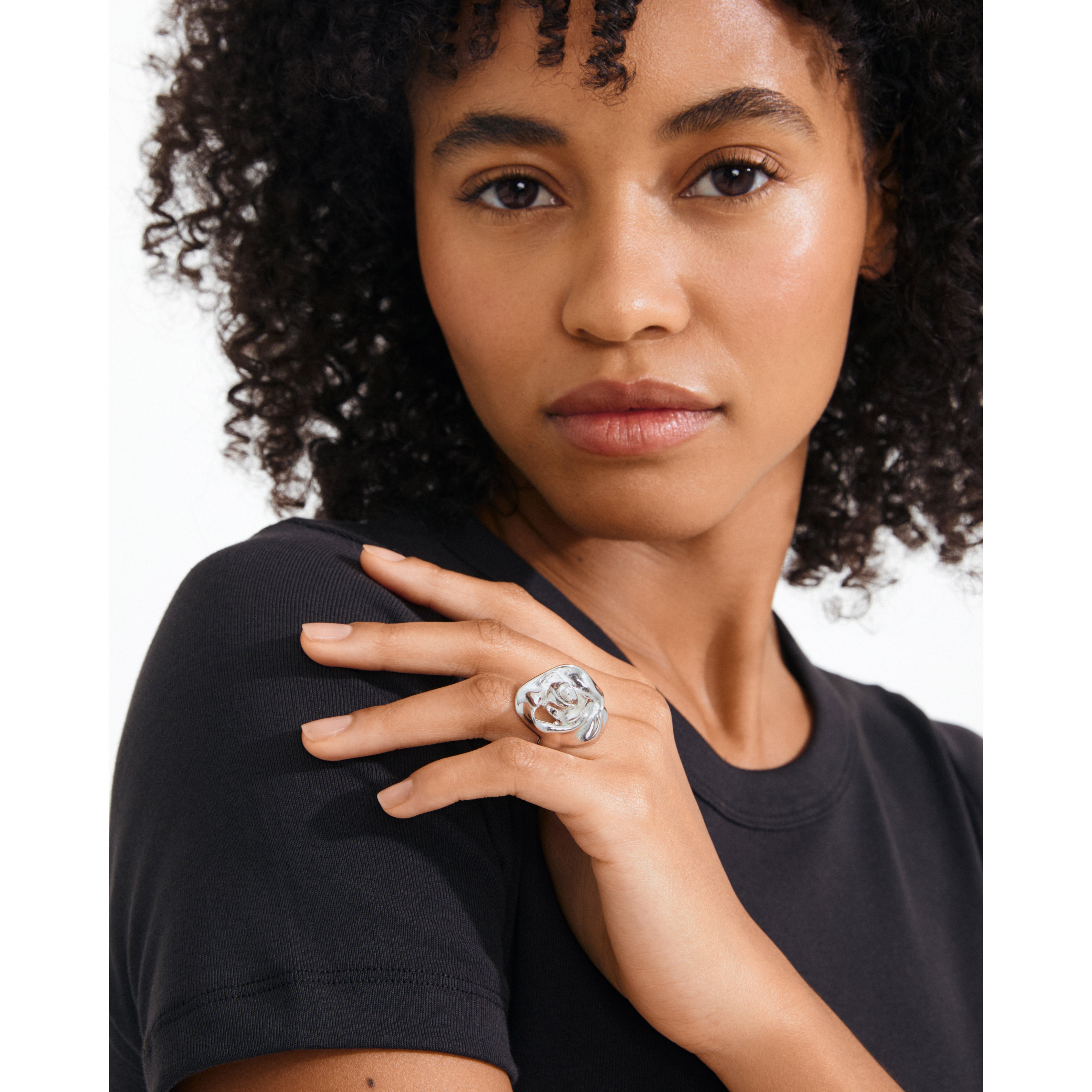 pilgrim-inner-ring-rose-verstellbar-versilbert image 3