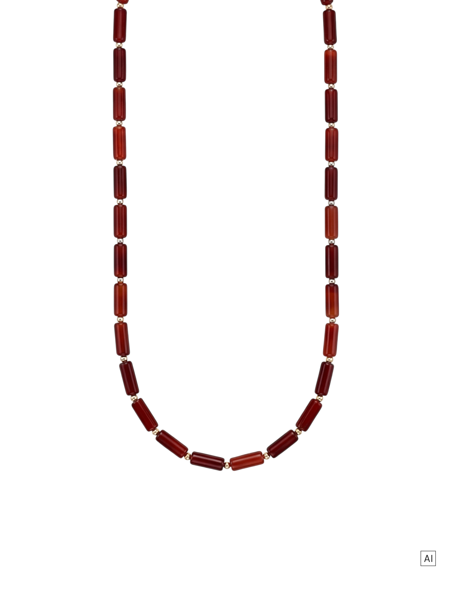 purelei-horizon-kette-mit-rotem-achat-verstellbar-50-55-cm-in-gold-silber image 5