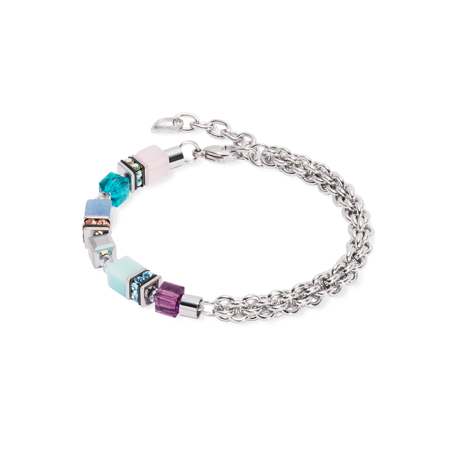 coeur-de-lion-geocube-fusion-summer-armband-silber-couture image 1