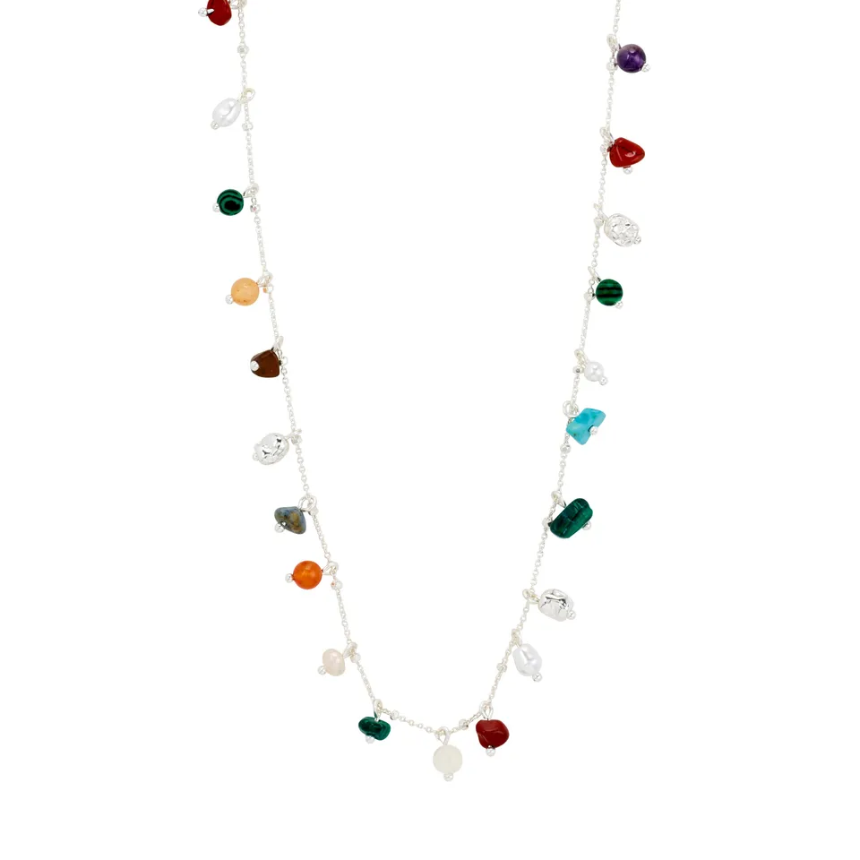 pilgrim-between-halskette-versilbert-mit-edelsteinen-multicolor image 1