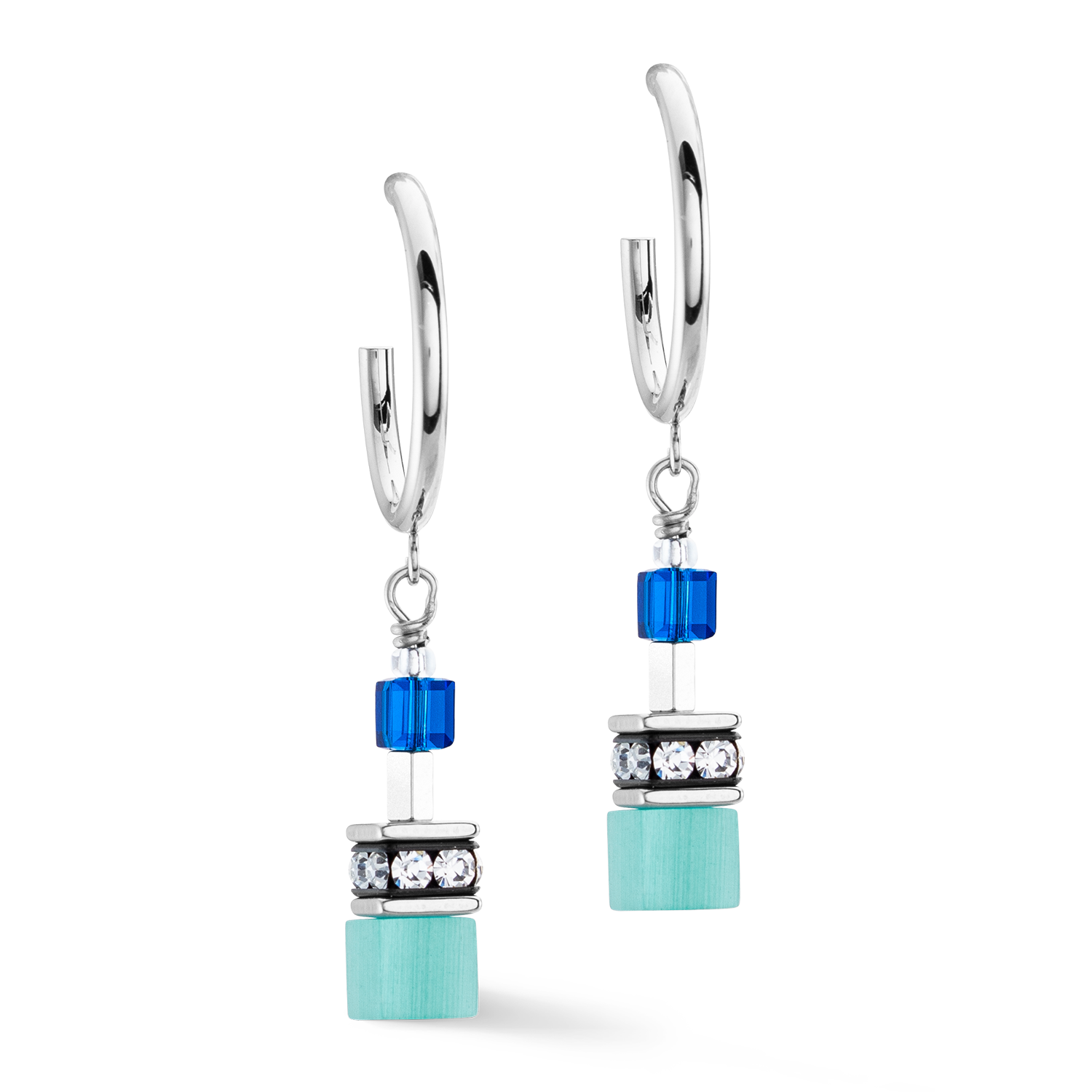 coeur-de-lion-geocube-iconic-layer-chain-creole-ocean-vibes-blau-silber image 2