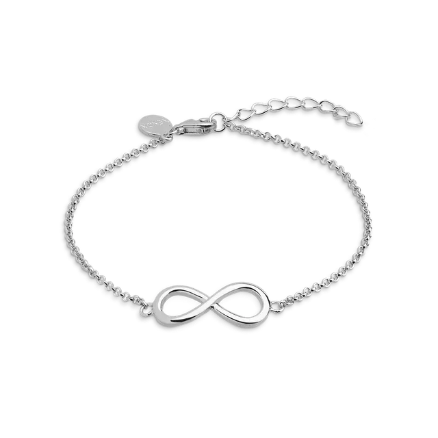 xenox-infinity-armband-925-sterlingsilber-rhodiniert-mit-unendlichkeitszeichen image 1