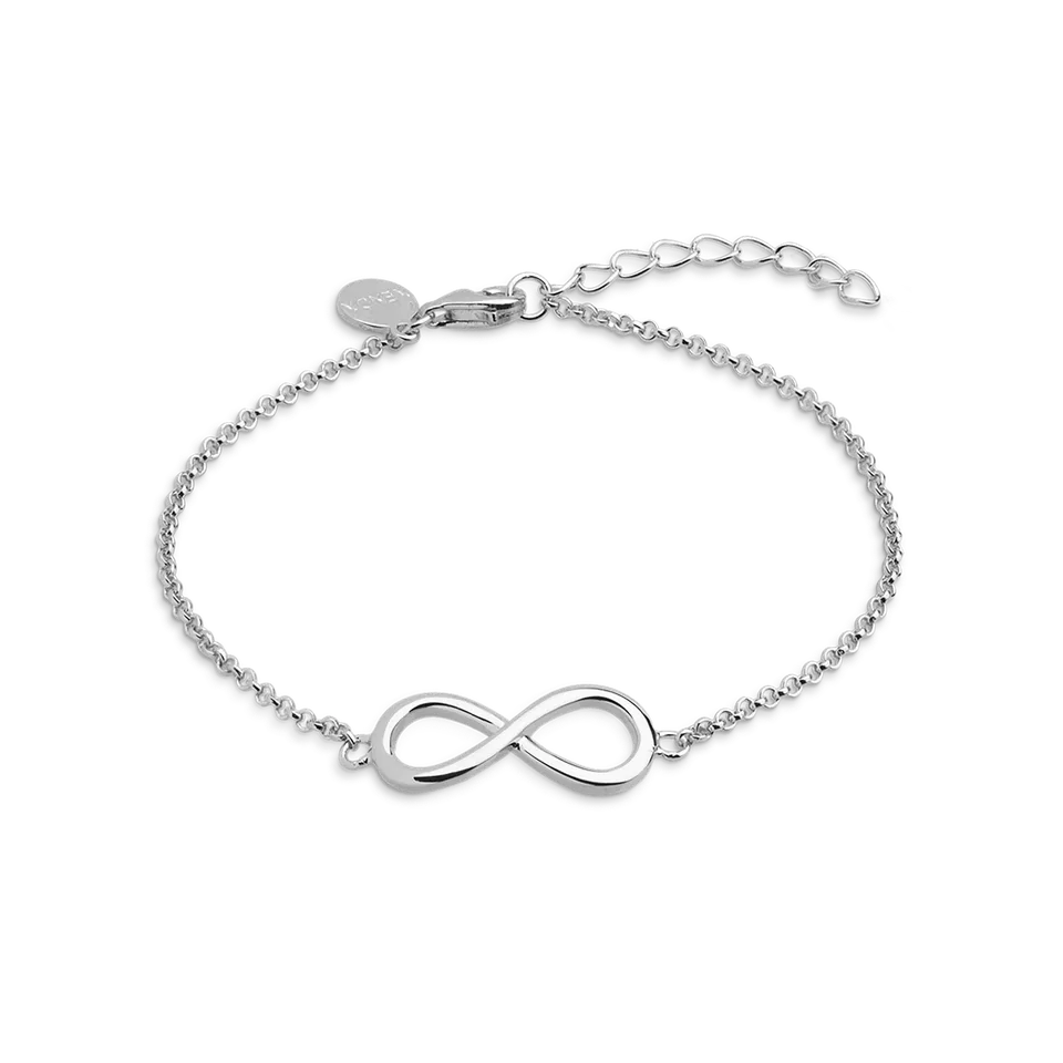 xenox-infinity-armband-925-sterlingsilber-rhodiniert-mit-unendlichkeitszeichen image 1