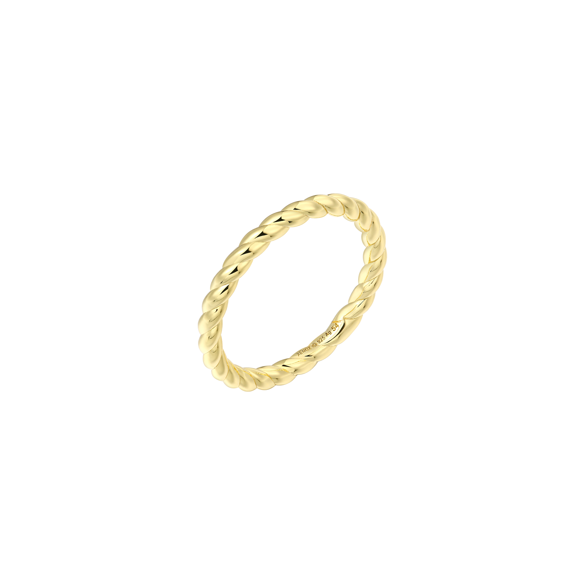 xenox-aura-ring-925-sterlingsilber-rhodiniert-gedreht image 2