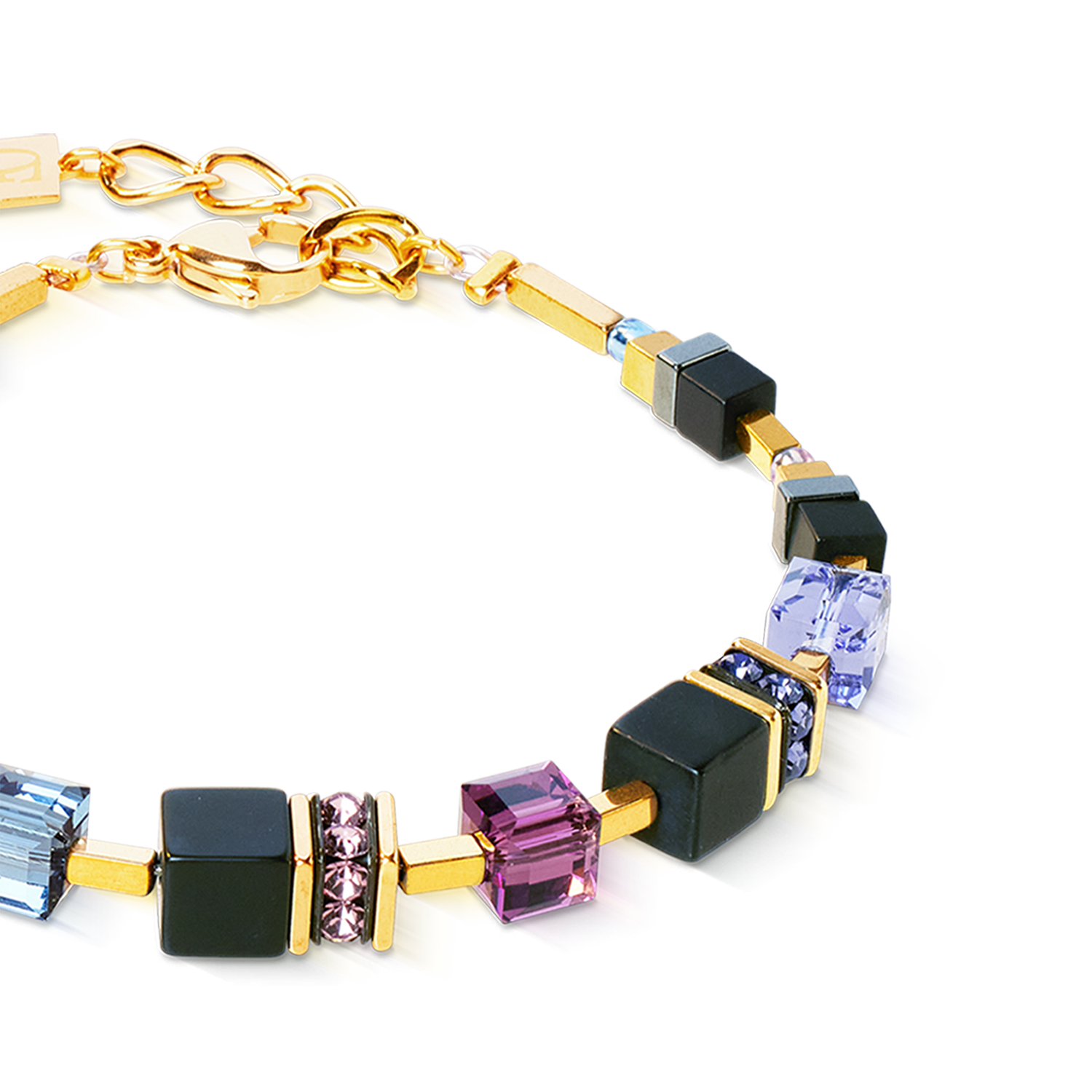 coeur-de-lion-geocube-precious-classic-armband-blue-moon-gold image 2