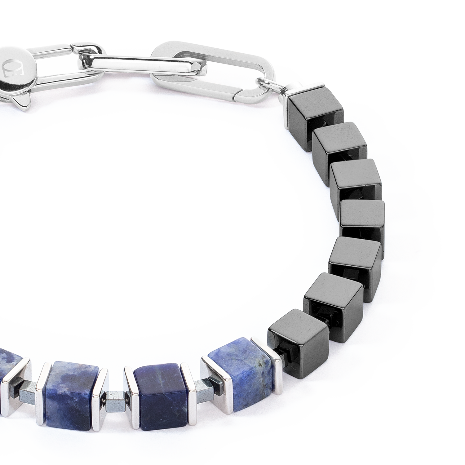 coeur-de-lion-unisex-armband-for-you-me-precious-cubes-blau-19-22-cm image 2