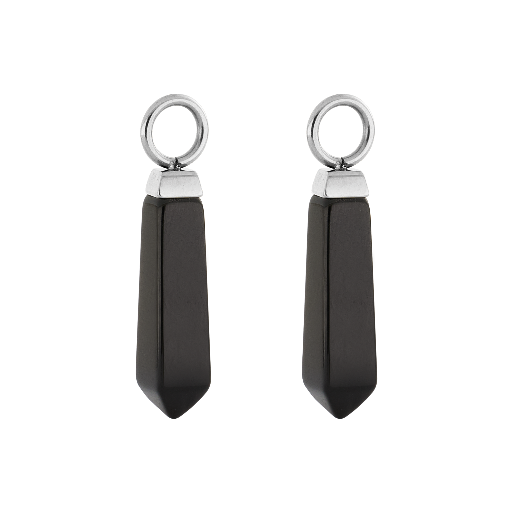 coeur-de-lion-ear-me-up-charm-obelisk-silber-schwarz image 2