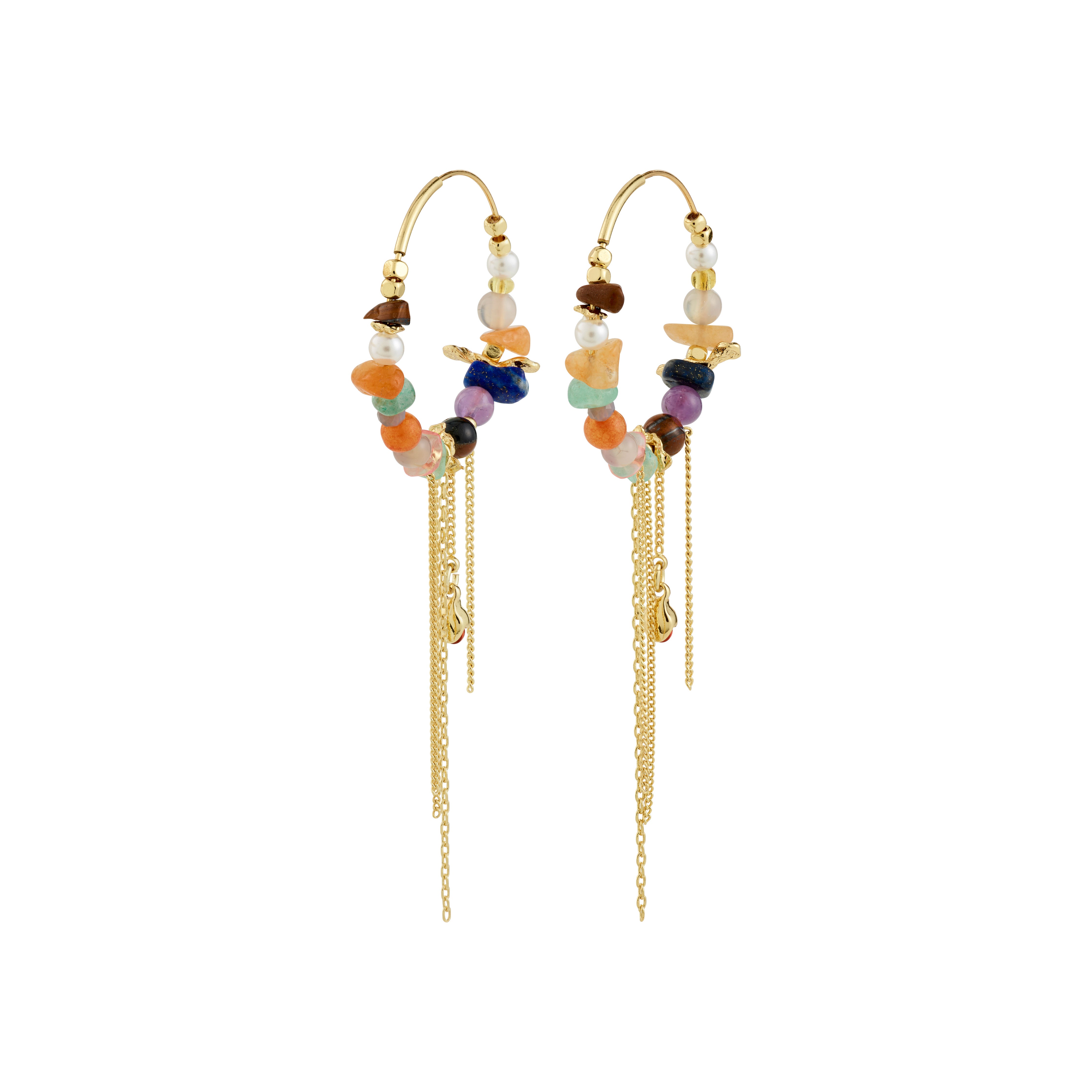 pilgrim-iris-creolen-goldplattiert-multi-edelstein-hoops image 1
