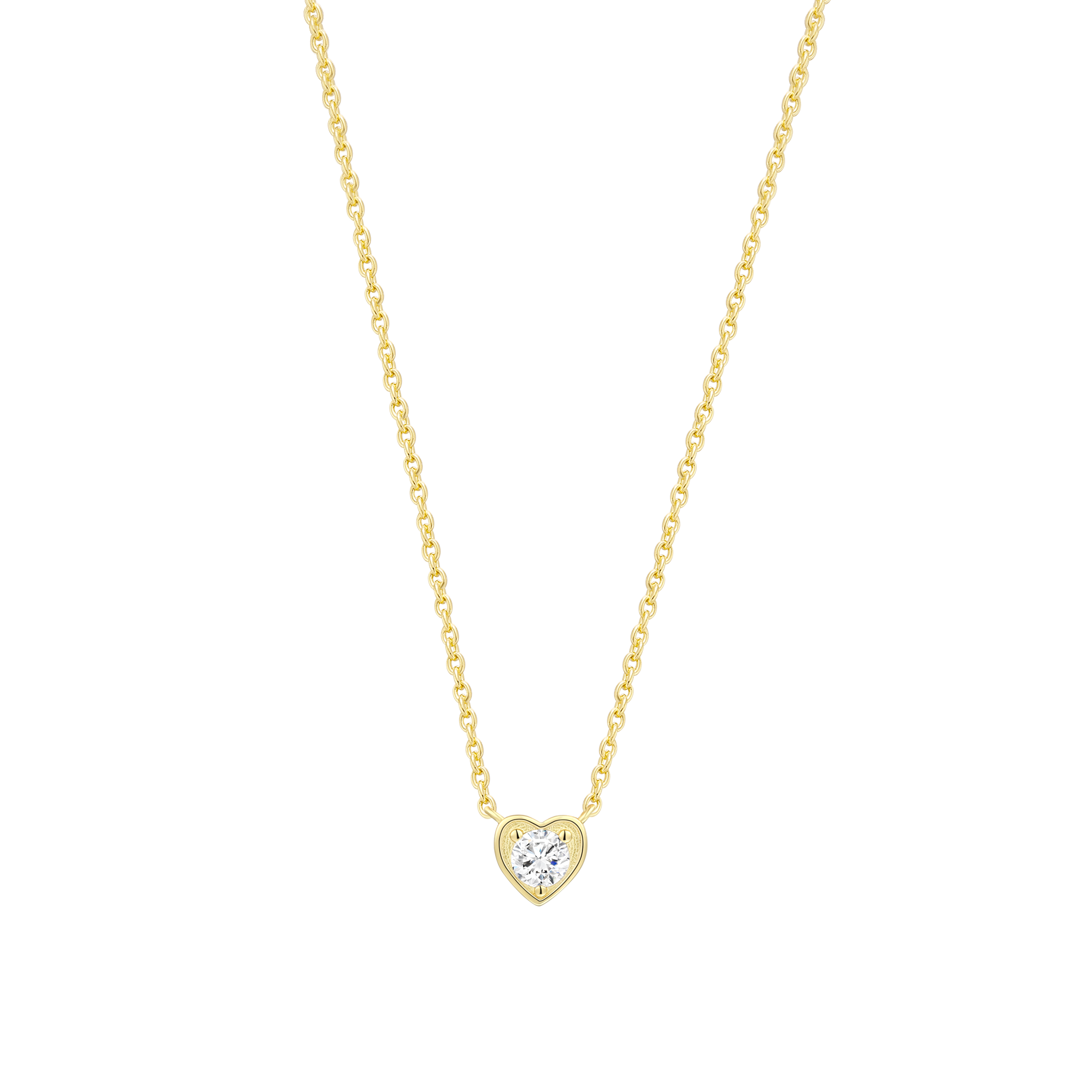 xenox-heart-drop-halskette-925-sterlingsilber-rhodiniert-mit-zirkonia image 2