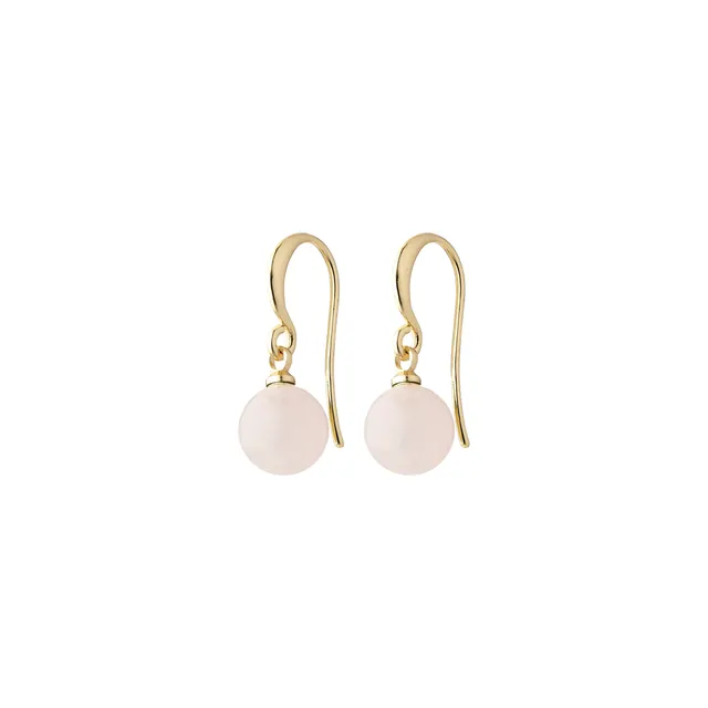 pilgrim-goldie-ohrringe-rosa-goldplattiert-rosenquarz image 1