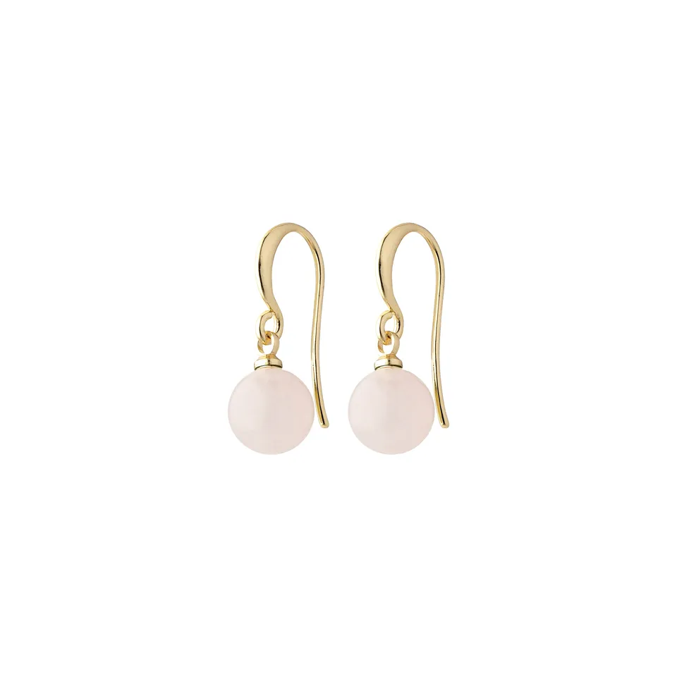 pilgrim-goldie-ohrringe-rosa-goldplattiert-rosenquarz image 1