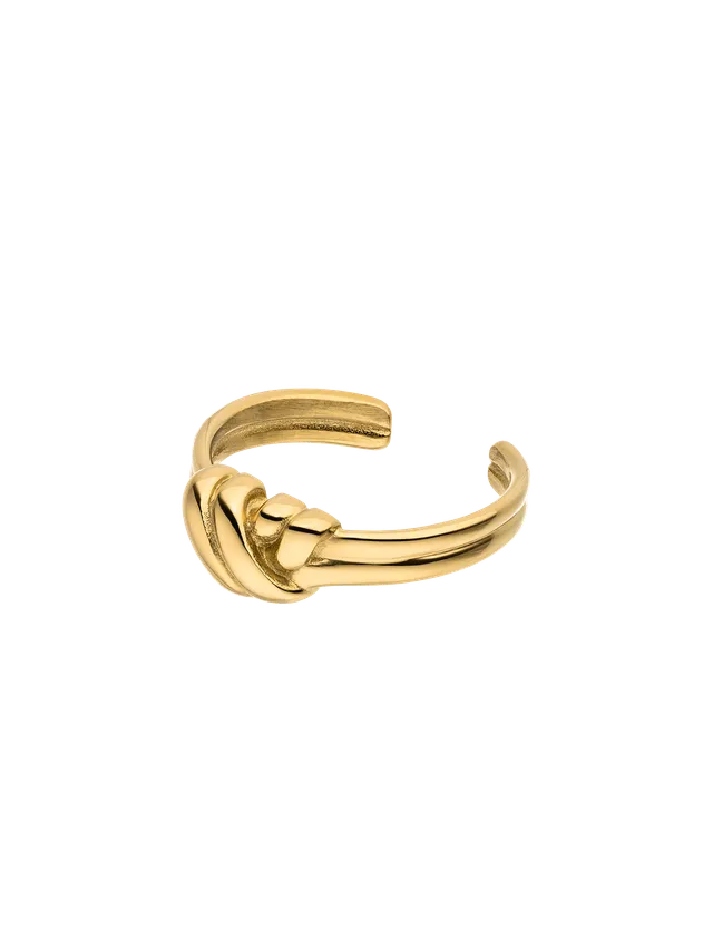 purelei-knot-ring-gr-enverstellbarer-ring-mit-knotendesign image 1