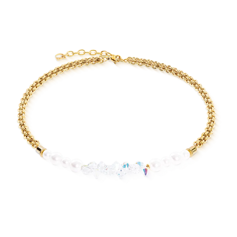 coeur-de-lion-halskette-dancing-crystals-fusion-gold-42-6-cm image 1