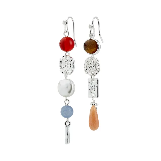 pilgrim-sense-ohrringe-versilbert-mehrfarbig-boho image 1
