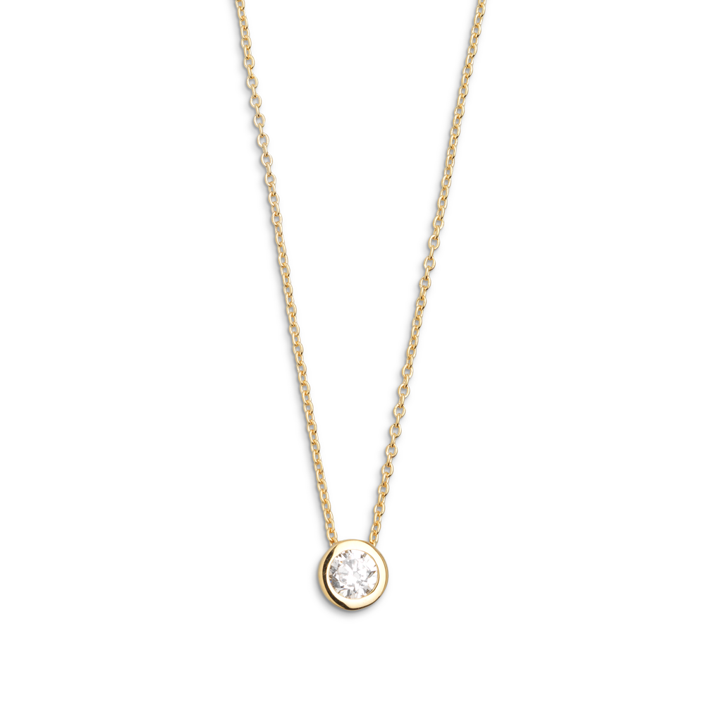 xenox-zarge-halskette-925-sterlingsilber-rhodiniert-mit-zirkonia image 2