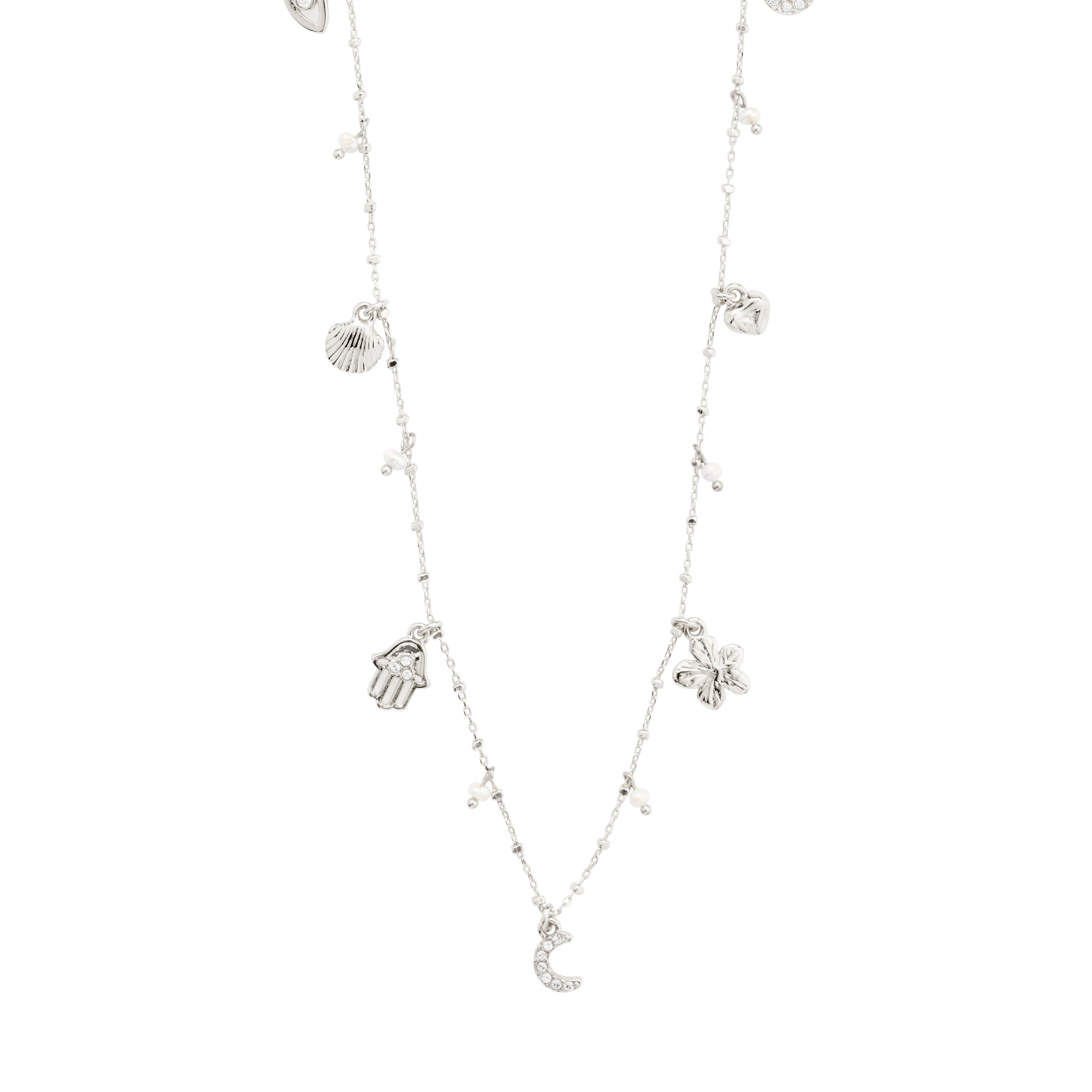 pilgrim-prucence-charm-halskette-versilbert-mit-symbol-anh-ngern-und-s-wasserper image 1