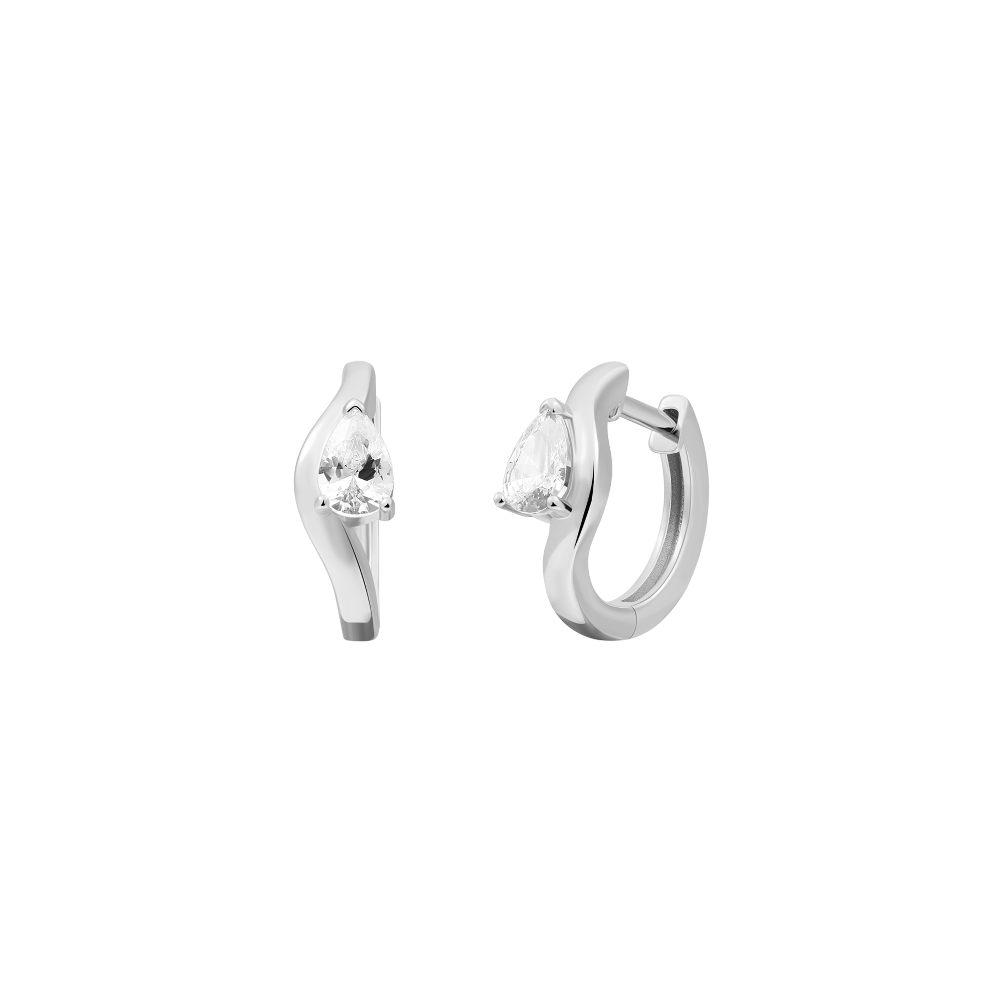 xenox-halo-ohrringe-xs92031-925-sterlingsilber-rhodiniert-mit-zirkonia-tropfen image 1