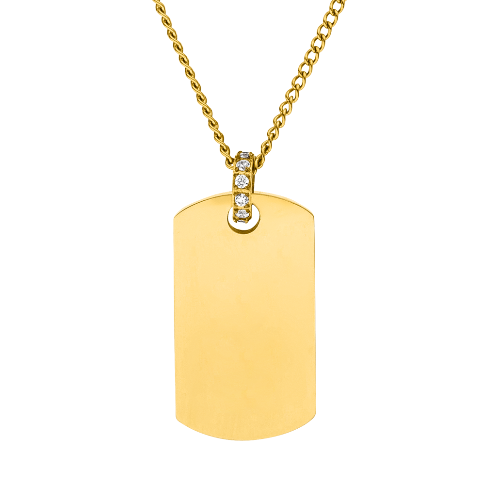 purelei-plate-charm-kette-50-55-cm-personalisierbar-mit-gravur-zirkonia image 1