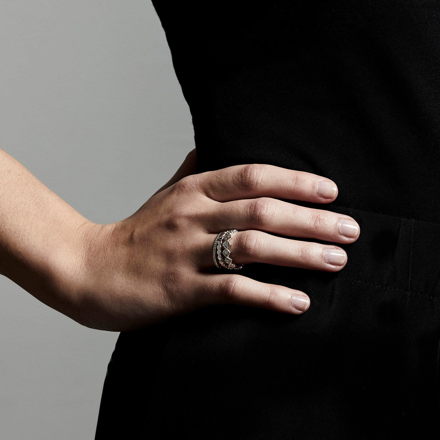 pilgrim-joy-ring-set-silberplattiert-3er-verstellbar image 2