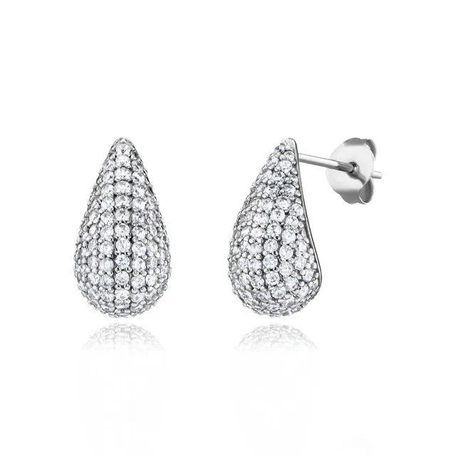 julie-julsen-ohrstecker-crystal-drop-silber-925-rhodiniert-mit-190-wei-en-zirkon image 1