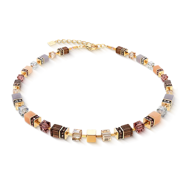 coeur-de-lion-geocube-precious-statement-halskette-golden-blush image 1