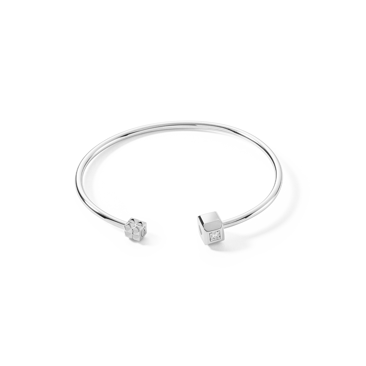 coeur-de-lion-statement-collection-armreif-offen-17-cm-sterling-silber-rhodinier image 1