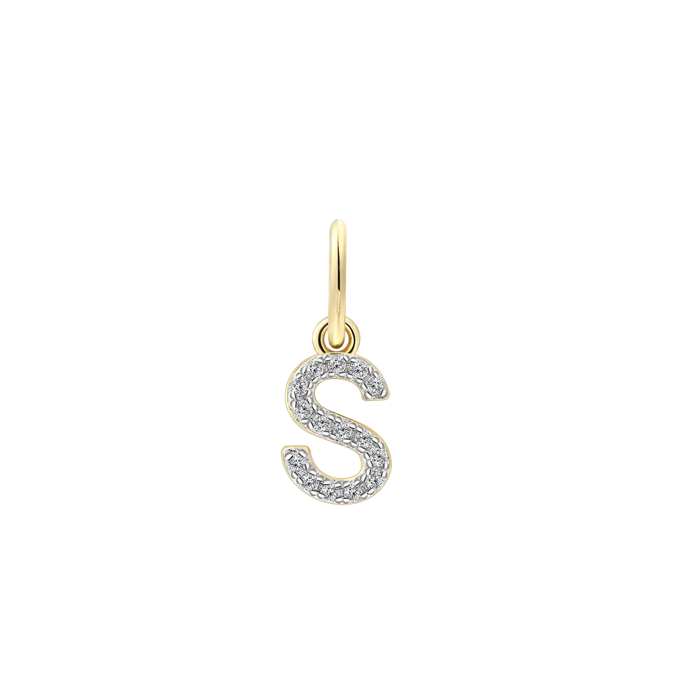 xenox-s-letter-charm-925-sterlingsilber-18k-vergoldet-mit-zirkonia image 1