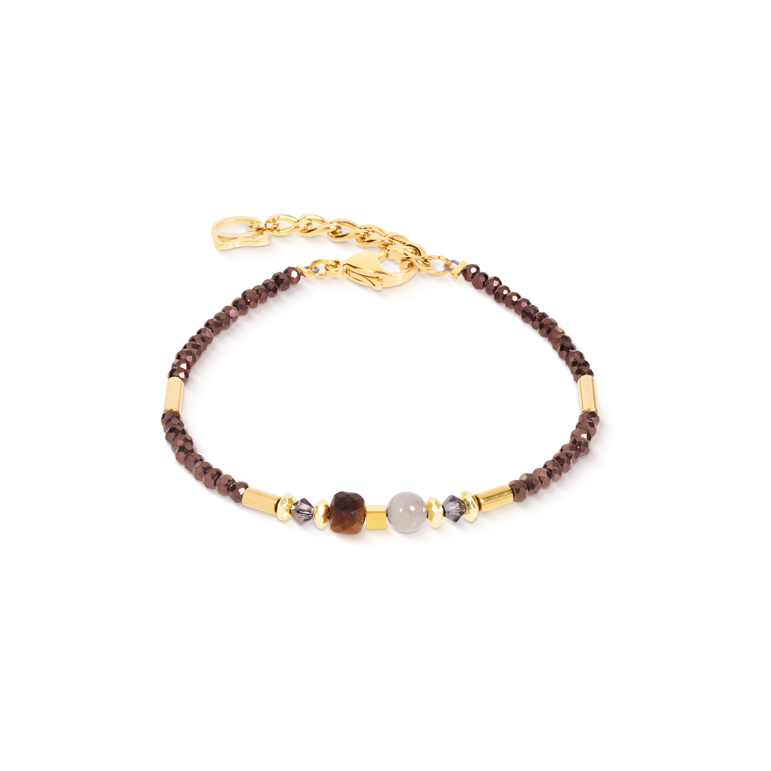 coeur-de-lion-geocube-armband-cube-balance-golden-hazel image 1