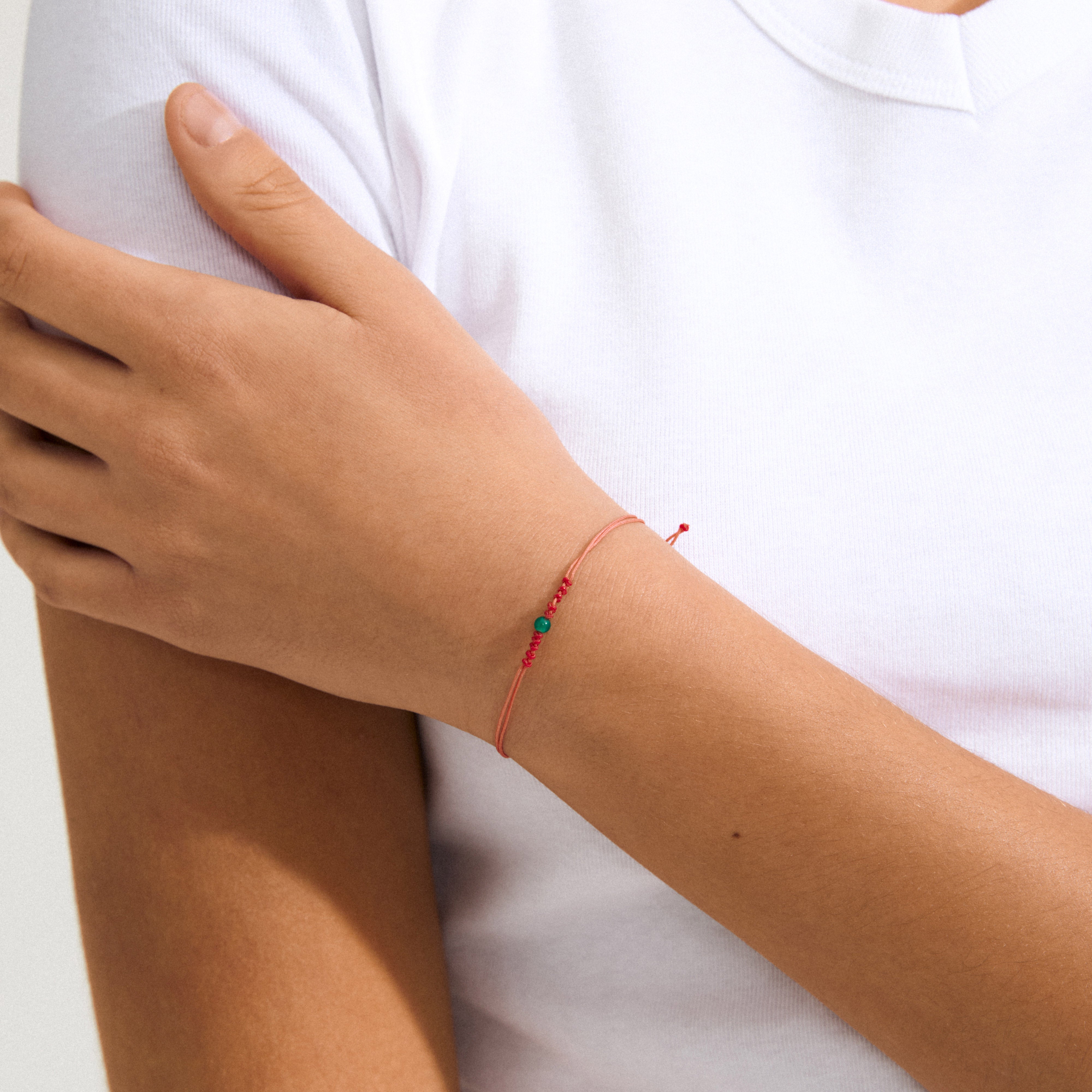pilgrim-may-geburtsstein-armband-mai-gr-ner-achat-textil image 3