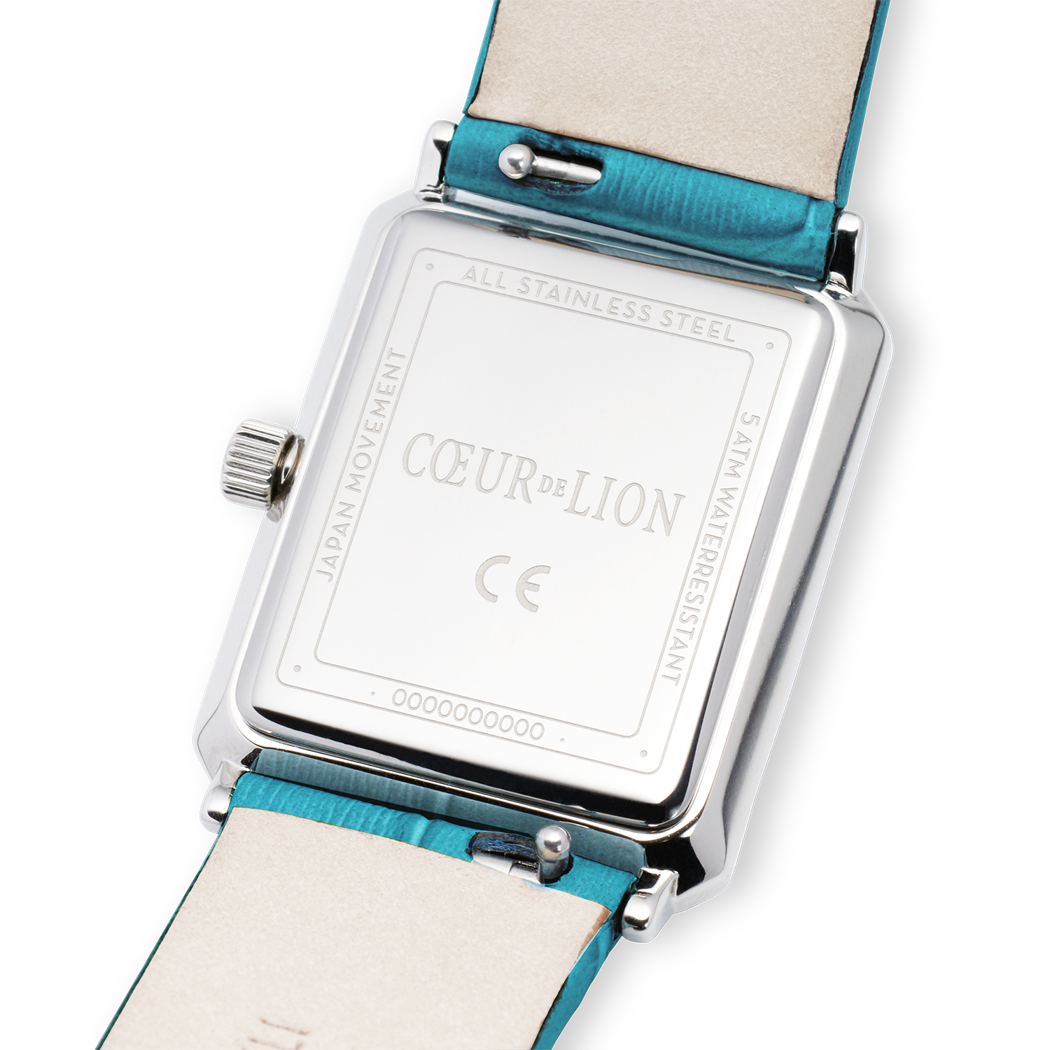 coeur-de-lion-uhr-iconic-spikes-transformative-teal-silber-lederarmband-20-3-cm image 7
