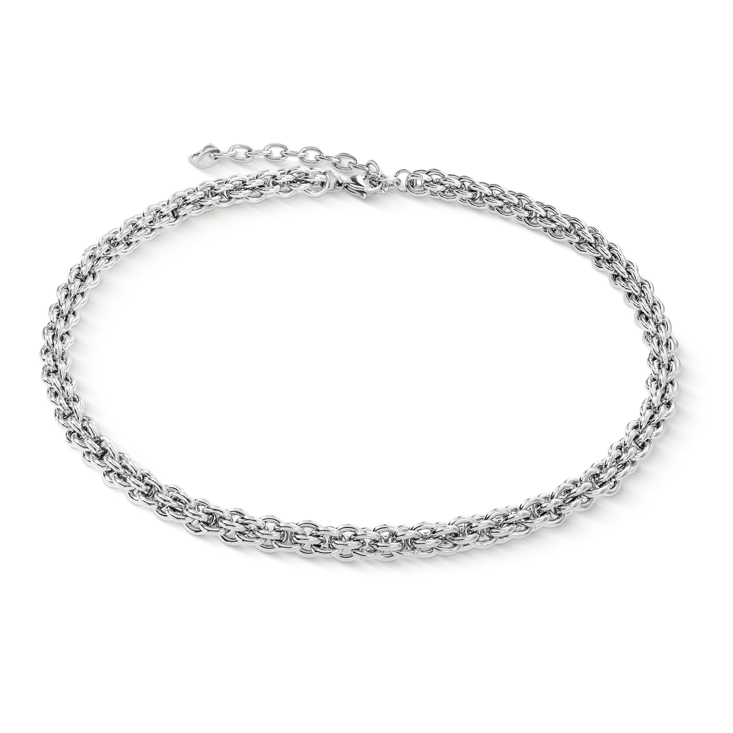 coeur-de-lion-iconic-mesh-chain-classic-halskette-silber-edelstahl image 1