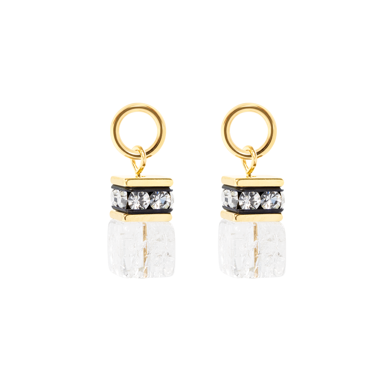 coeur-de-lion-ear-me-up-charm-geocube-gold-kristall image 2