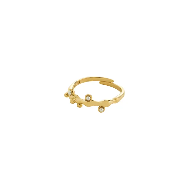 pilgrim-lulu-magic-stack-ring-vergoldet-mit-perlmutt image 1