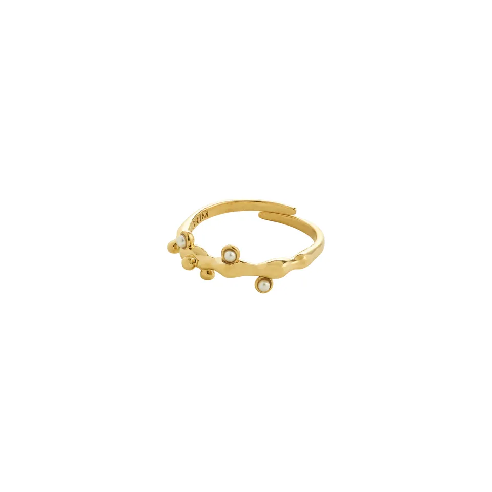 pilgrim-lulu-magic-stack-ring-vergoldet-mit-perlmutt image 1