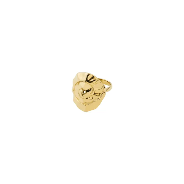 pilgrim-haze-ring-goldplattiert-verstellbar-wavy-design image 1