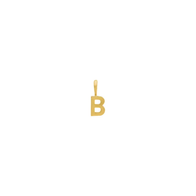 xenox-fine-b-letter-anh-nger-585-gelbgold-buchstabe-b image 1